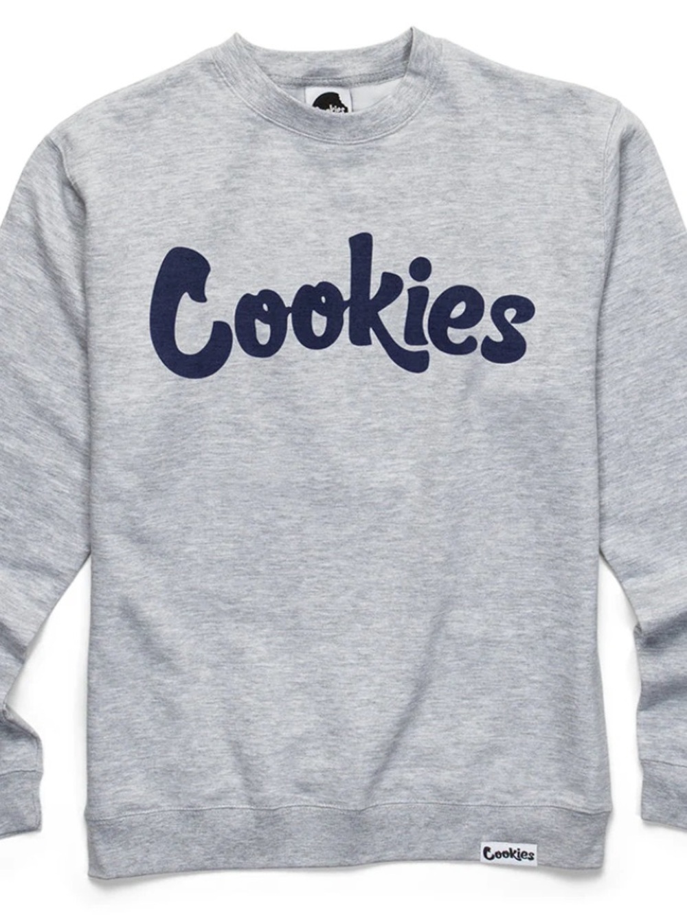 COOKIES  Heather Gray Logo Crewneck Sweatshirt! M!